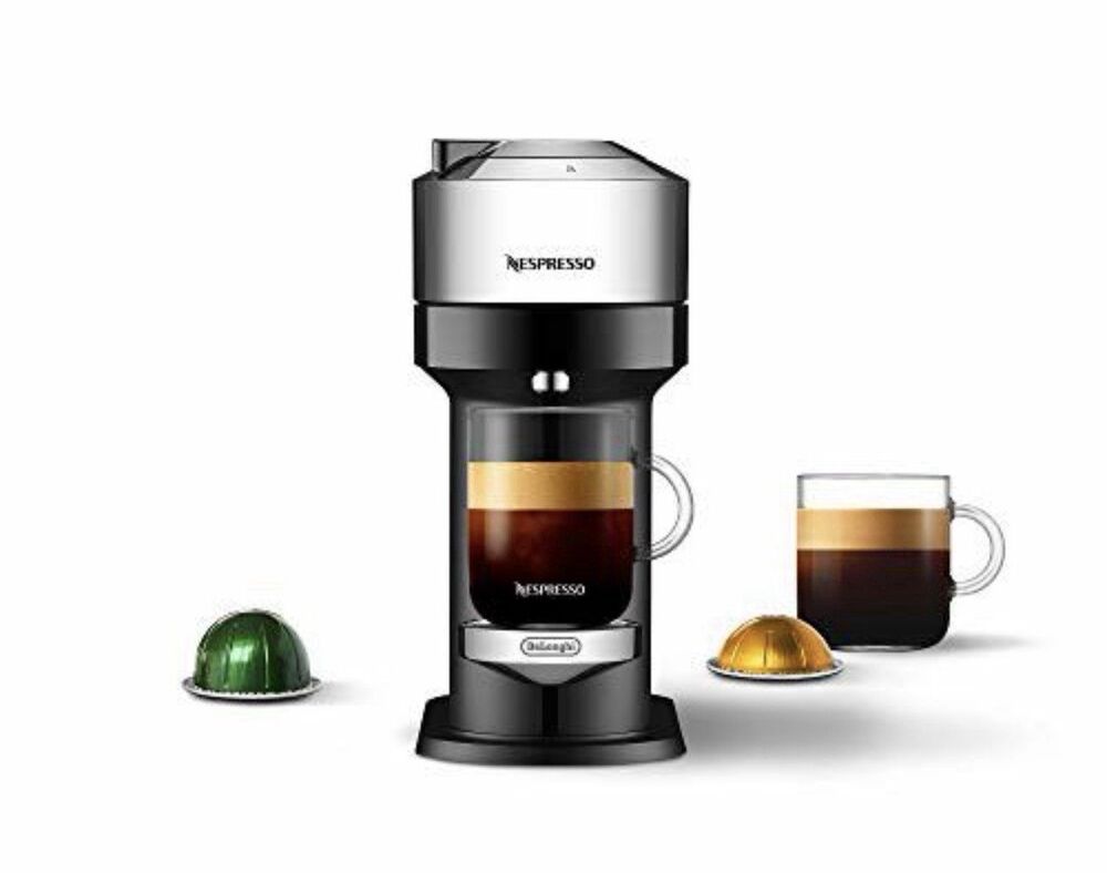 Nespresso Vertuo Next Deluxe Coffee & Espresso Machine Chrome Open Box